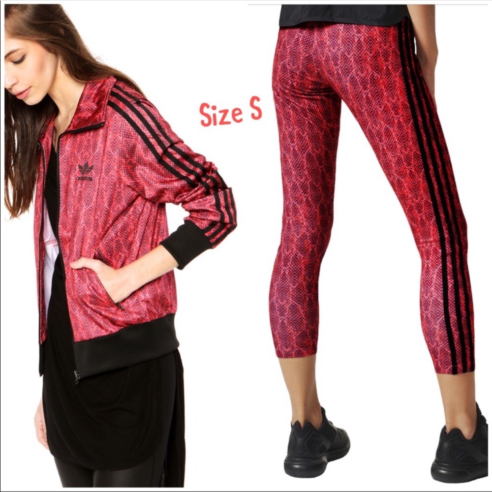 Adidas Snakeskin jacket and leggings set